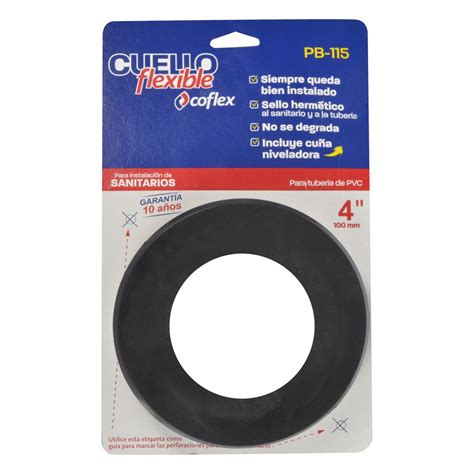 Cuello Flexible Para Sanitario Pulgadas Negro Coflex The Home Depot