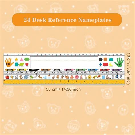 Pcs Desk Name Tags Self Adhesive Nameplates For Classroom