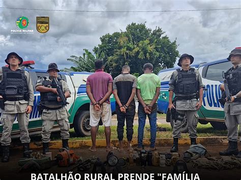 Batalhão Rural prende Família do Crime e recupera materiais furtados