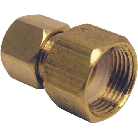 Lasco 17 6755 Brass Compression Adapter 3 8 Female X 1 4 Male