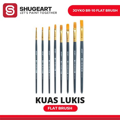 Jual Kuas Lukis Joyko Br Flat Brush Kuas Lukis Cat Acrylic Minyak