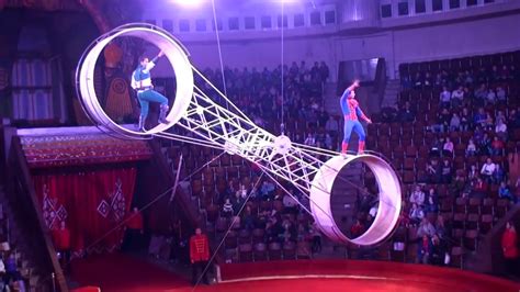 Circus Wheel Of Death Extreme Acrobatics Цирк Колесо смерти Youtube