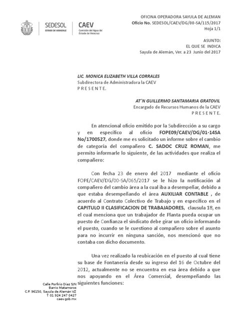 Oficios 045 Respuesta Al Oficio 0747 Pdf Gobierno