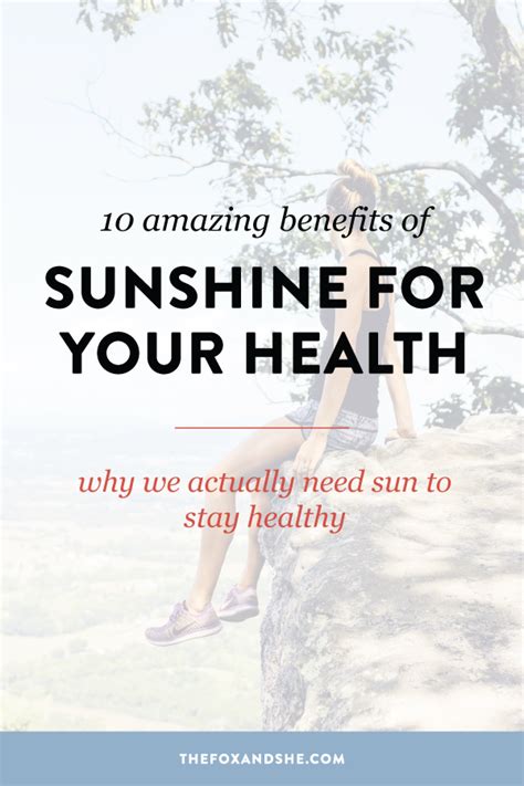 10 Benefits Of Sunshine For Your Health Sunshine Benefits Vitamin D