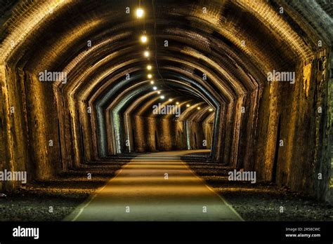 Chee Tor Tunnel On The Monsal Trail At Chee Dale In The Peak District