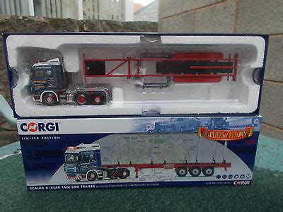 Cc Scania R Rear Tag Log Trailer Mcfadyens Transport Mint Boxed