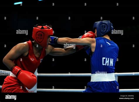 Amman Jordan 4th Mar 2020 Yang Wenlu R Of China Competes With