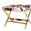 Diddle Velvet Cow Print Ottoman Groupon Goods