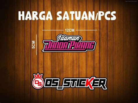 Stiker Idaman Janda Pirang Stiker Lucu Stiker Motor Lazada Indonesia