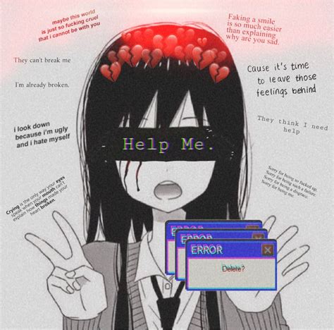 Broken Heart Sad Anime Pfp Boy Broken Heart Sad Anime Girl Aesthetic ...