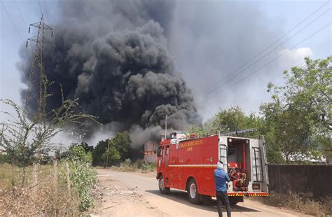 Massive Fire Breaks Out At Paint Factory At Raipur Chhattisgarh