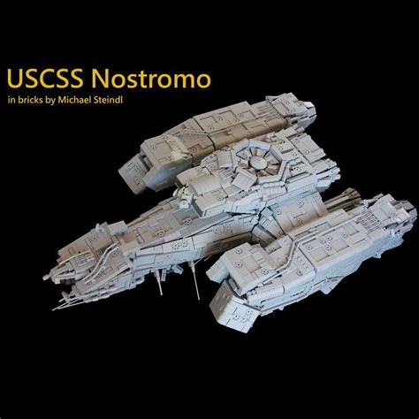 Moc 92753 Uscss Nostromo 9803 New Upload Raumschiff Klemmbausteine