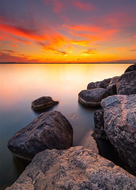 Sea Rocks Stones Bay Horizon Hd Phone Wallpaper Peakpx