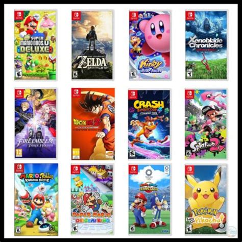 Buy Nintendo Switch Video Games Mario Luigi Yoshi Zelda Splatoon Pokeman Fire Emblem Online at ...