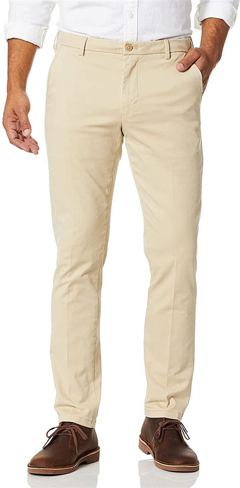 Izod Mens Saltwater Stretch Flat Front Slim Fit Chino Pant 34w X 34l