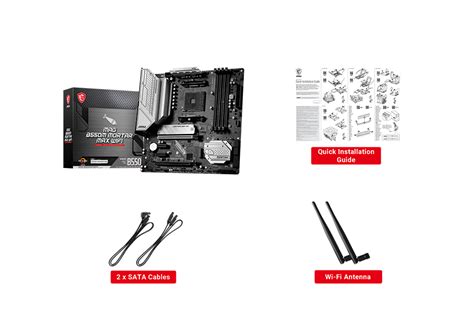 Msi Mag B550m Mortar Max Wifi Amd Am4 Ddr4 Lightning Gen 4 M 2 Hdmi Wifi6e Matx Gaming Motherboard