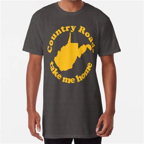 Country Roads Take Me Home West Virginia Retro Wv Pride Long T Shirt By