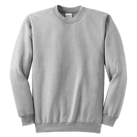 Port & Company Ash Grey Ultimate Crewneck Sweatshirt