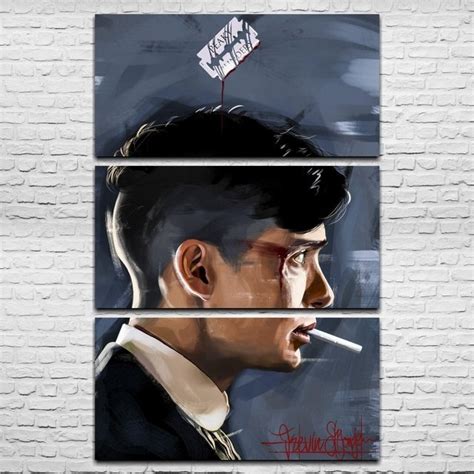 Cuadro Triptico Peaky Blinders 3