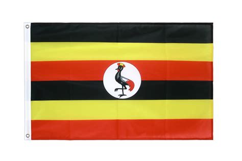 Uganda Hissfahne VA Ösen 60 x 90 cm MaxFlags FlaggenPlatz ch