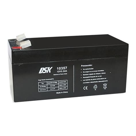 Dsk 10357 Bateria de plomo ácido 12V 3 3Ah