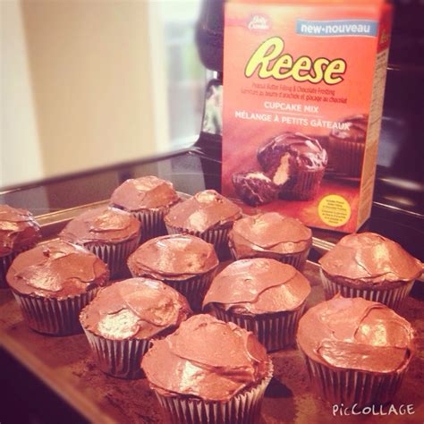 Reese Peanut Butter Chocolate Cupcakes From Betty Crocker Cupcake Mix