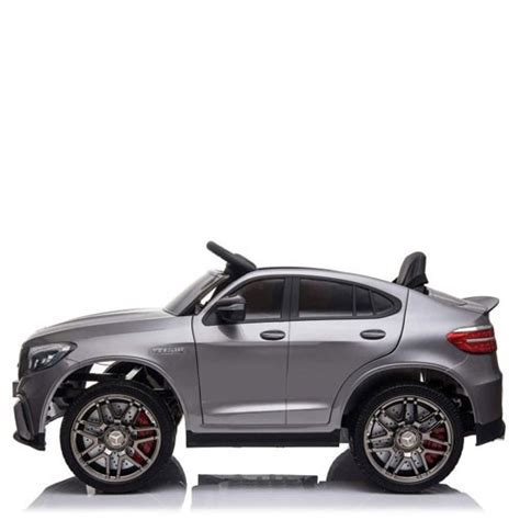 Auto Elettrica Mercedes Glc S Amg Coup Grigia Per Bambini Con