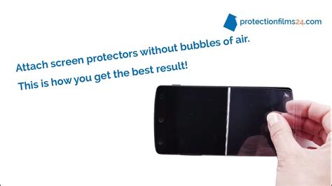 Attach Screen Protectors Without Bubbles Of Air Protectionfilms24 Youtube