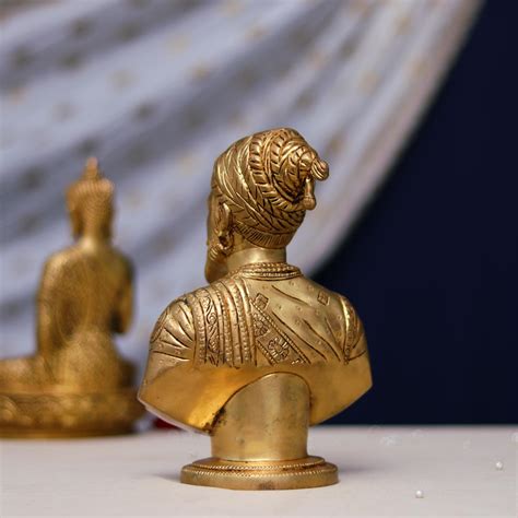 Buy This Brass Chhatrapati Shivaji Maharaj Bust Sculpture Devsabha