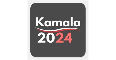 Kamala Harris Kamala Harris Kamala Harris 2024 Square Sticker Zazzle
