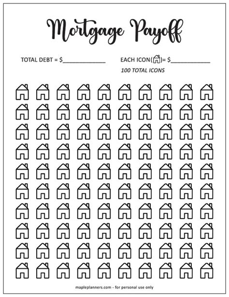 Free Mortgage Payoff Tracker Printable