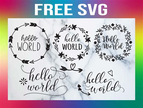 Free Hello World SVG