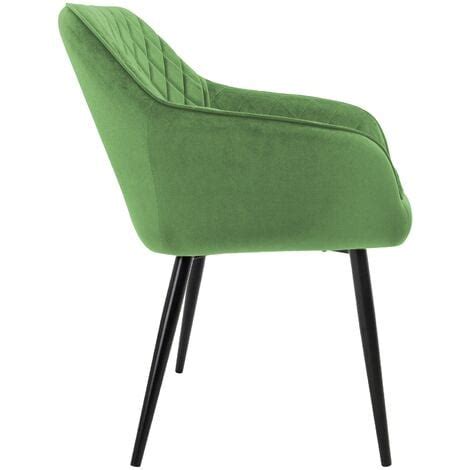 ML Design Lot 8x Chaises de Salle à Manger Vert Sauge Style Moderne