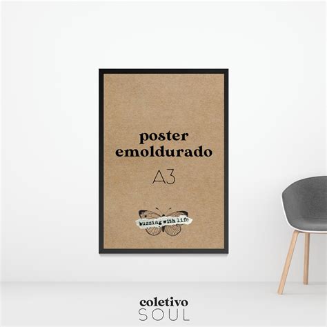 Poster Emoldurado A3 Com Vidro Elo7 Produtos Especiais