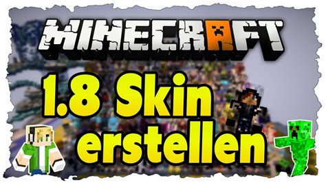 Minecraft 1 8 Skin erstellen ändern Tutorial YouTube