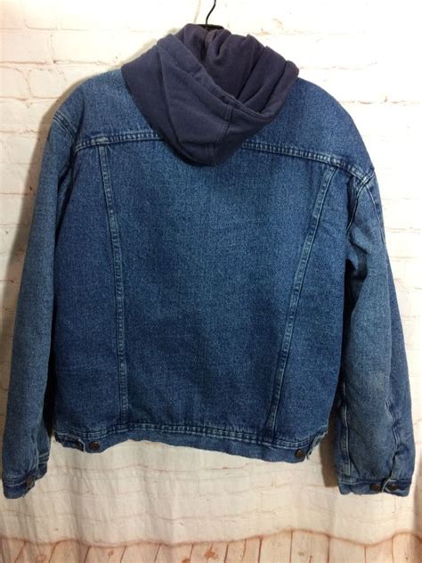 Denim Jacket W Hoodie And Wool Inner Lining Boardwalk Vintage