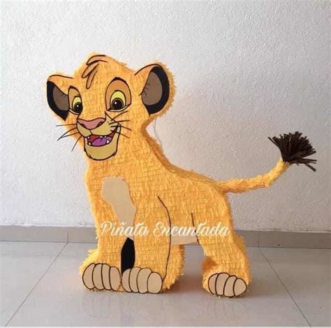 Piñata Simba 2d Decoración Fiesta Infantil Rey Leon Envío Gratis