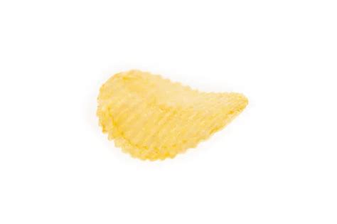 Potato Chips Isolated White Background Potato Chips Close Stock Photo