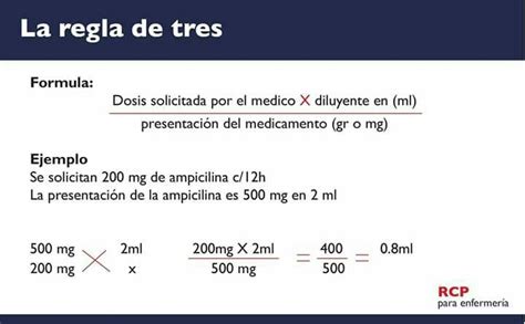 Regla De 3 En Enfermeria