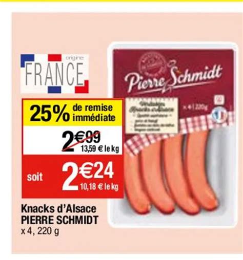 Promo Knacks D Alsace Pierre Schmidt Chez Migros