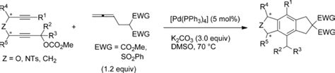 钯催化的27 烷基二炔碳酸酯与带有碳亲核剂的丙二烯的三环环化反应chemistry A European Journal X Mol
