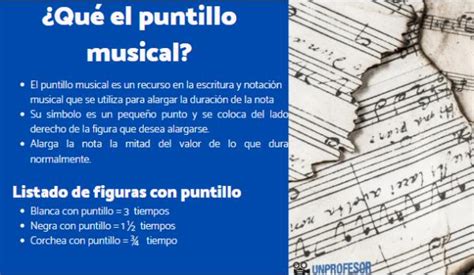 El Puntillo Musical Resumen Con VÍdeos Y Ejercicio