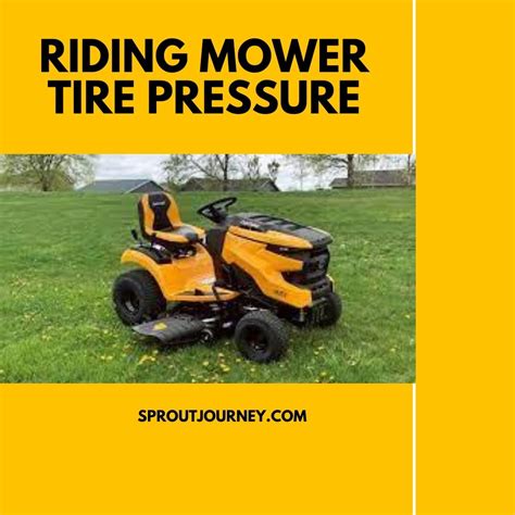 How Much Pressure Riding Mower Tire Holds Complete Guide