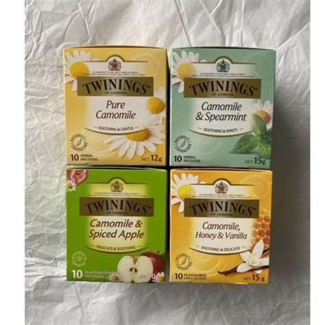 Jual Twinings Tea Isi 10 Bags Camomile Green Tea Peppermint