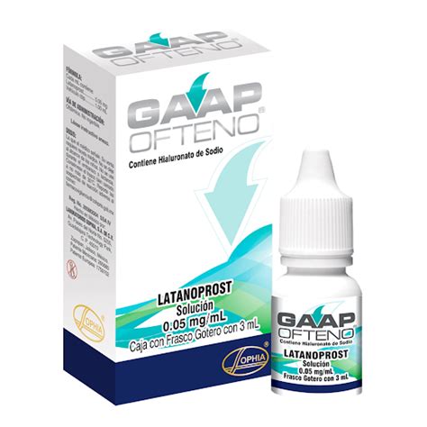 Gaap Ofteno Latanoprost 0 05 Mg Sophia Frasco X 3 Ml