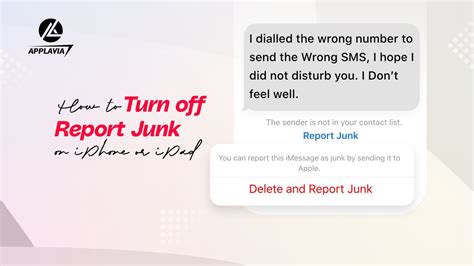 How To Turn Off Report Junk On Iphone Or Ipad Complete Guide Applavia