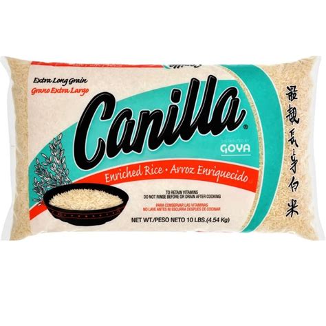 Goya Canilla Enriched Extra Long Grain White Rice - 10lbs | Long grain ...