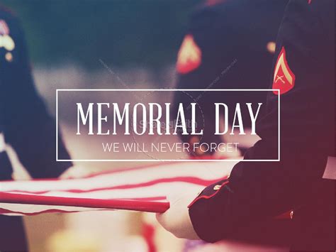 Memorial Day Never Forget Church PowerPoint | Clover Media