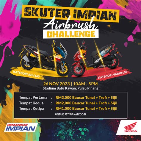 Boon Siew Honda Umum Skuter Impian Airbrush Challenge Honda