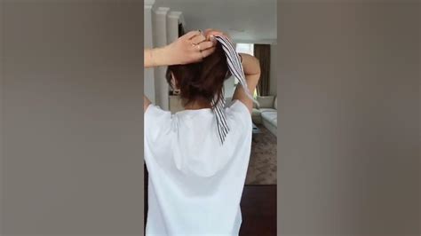 Scarf Bun Tutorial 😉 Hairstyle Subscribe Beautiful Youtube